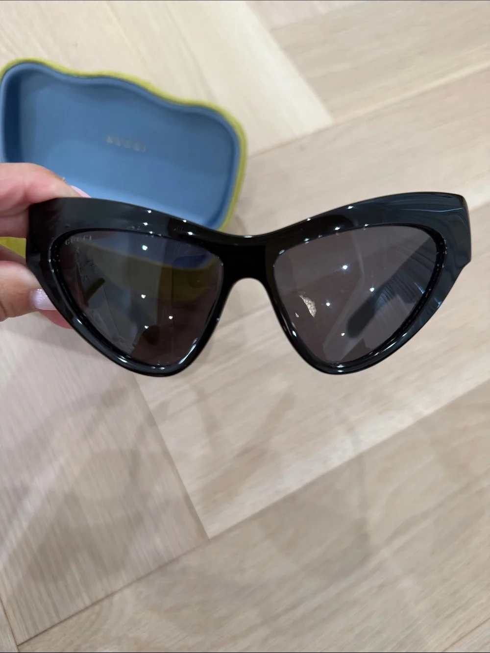 Gucci Black Cat-Eye Sunglasses